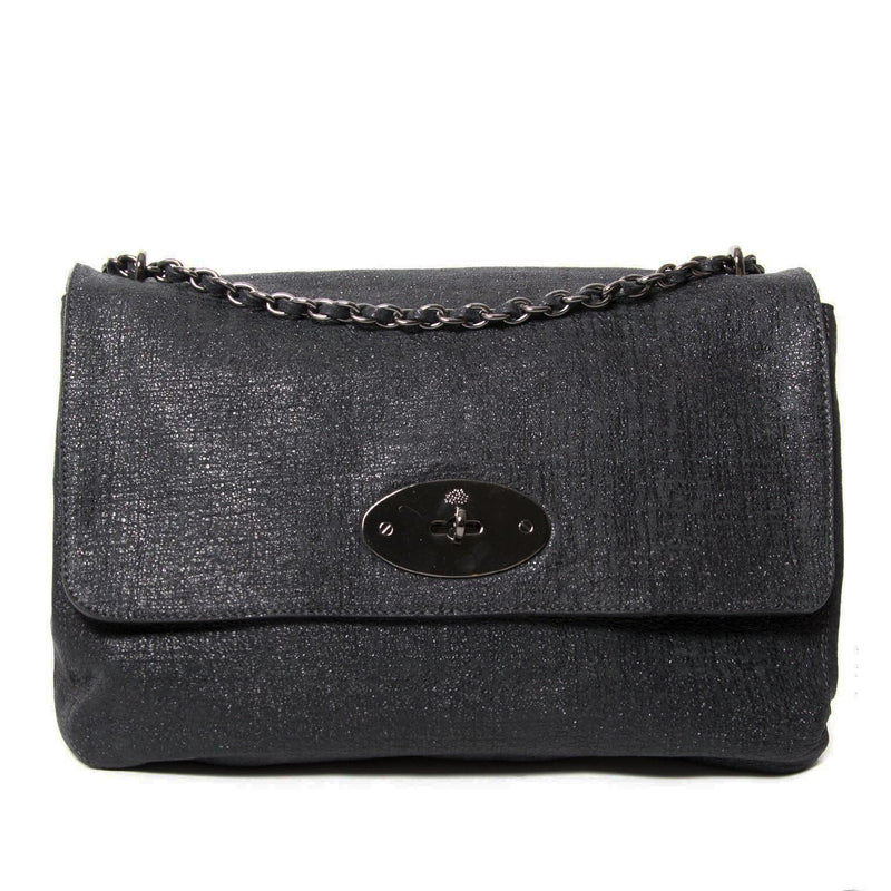 mulberry large lily shiny shoulder bag now for sale at labellov vintage fashion webshop belgium