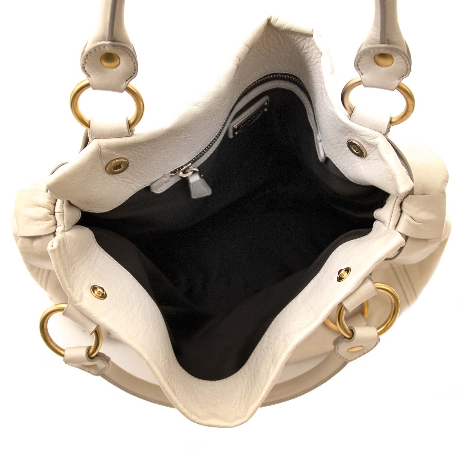 Miu Miu vitello lux bow bag now online at Labellov