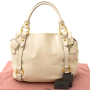 Miu Miu vitello lux bow bag now online at Labellov vintage fashion webshop