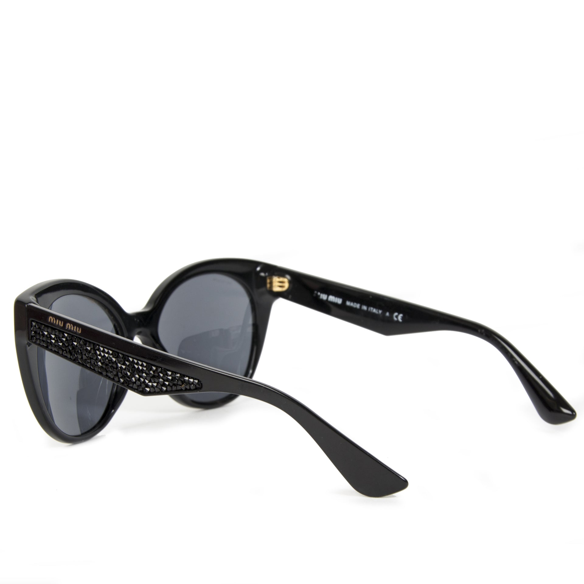 Miu Miu Cateye Crystal Sunglasses