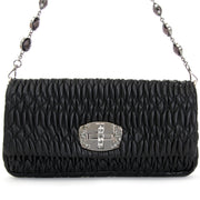 shop your designer secondhand luxury acheter en ligne secodne main sac a main Miu Miu Black Cloquet Nappa Stage Bag pour le meilleur prix at the best price