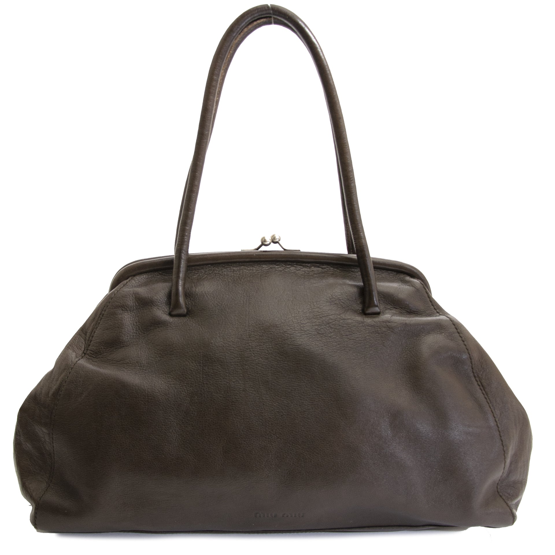Authentic second hand vintage Miu Miu Duotone Top Handle Bag buy online at webshop LabelLOV