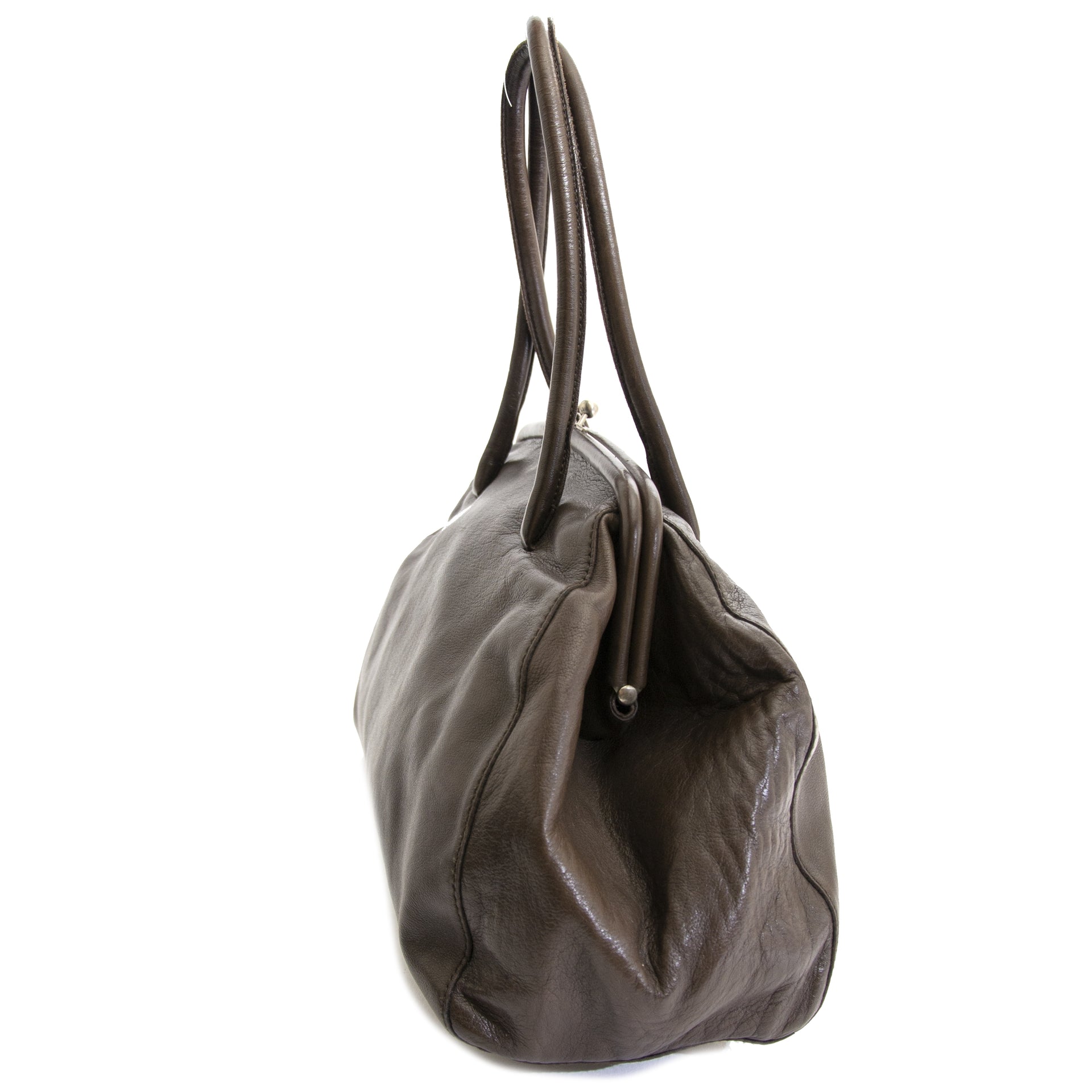 Authentieke tweedehands vintage Miu Miu Duotone Top Handle Bag koop online bij LabelLOV