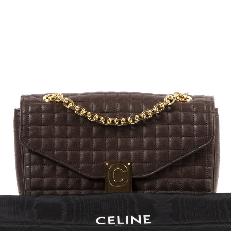 Celine C-Bag Brown Medium Matelasse Bag