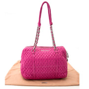 Miu Miu Pink Nappa Cloquet Shoulder Bag