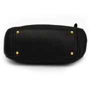 Buy Miu Miu black top handle bag with gold toned hardware at the right price at LabelLOV vintage webshop. Luxe, vintage, fashion. Safe and secure online shopping. Antwerp, Belgium.