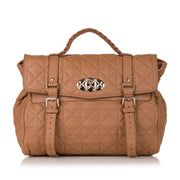 Mulberry Tan Leather Alexa Quilted Satchel for the best price at Labellov
