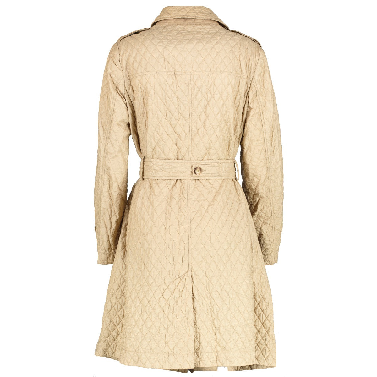 Moncler Beige Quilted Aglae Trench Coat