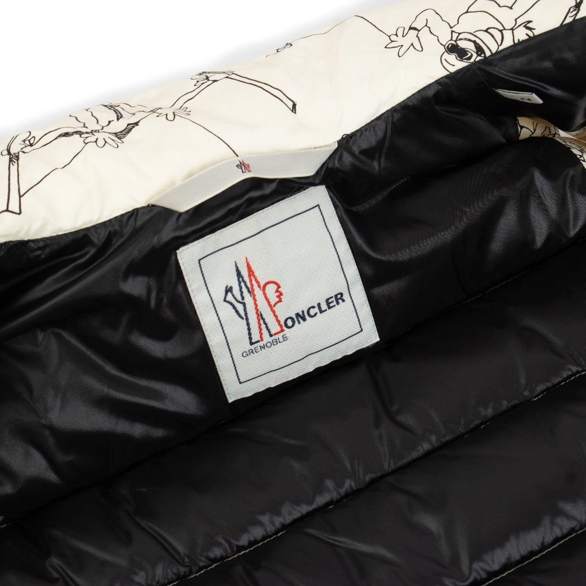 Moncler Soulan Gilet sans manches en duvet blanc imprimé - Taille 2
