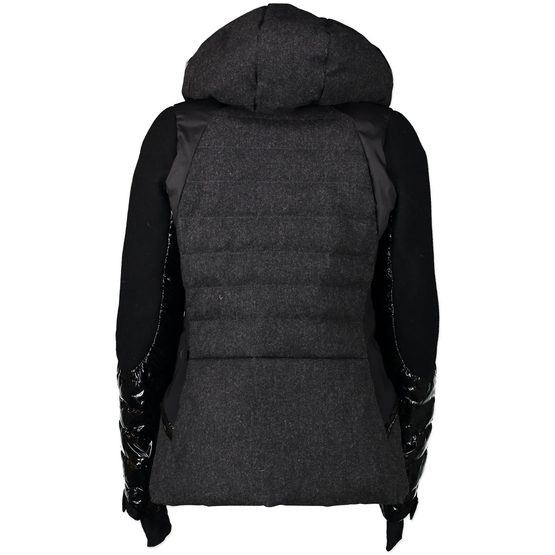 Buy Moncler Dark Grey Wool Puffer Jacket - Size 3 aan de juiste prijs online in alle veiligheid LabelLOV Antwerpen België