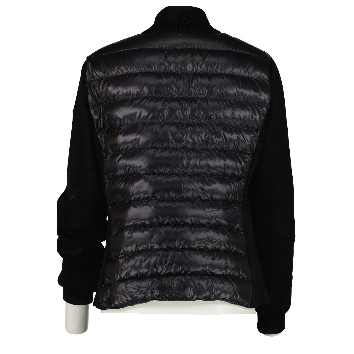 Moncler Black Padded Tricot Cardigan