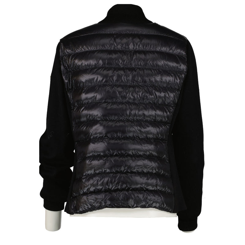 Moncler Black Padded Tricot Cardigan