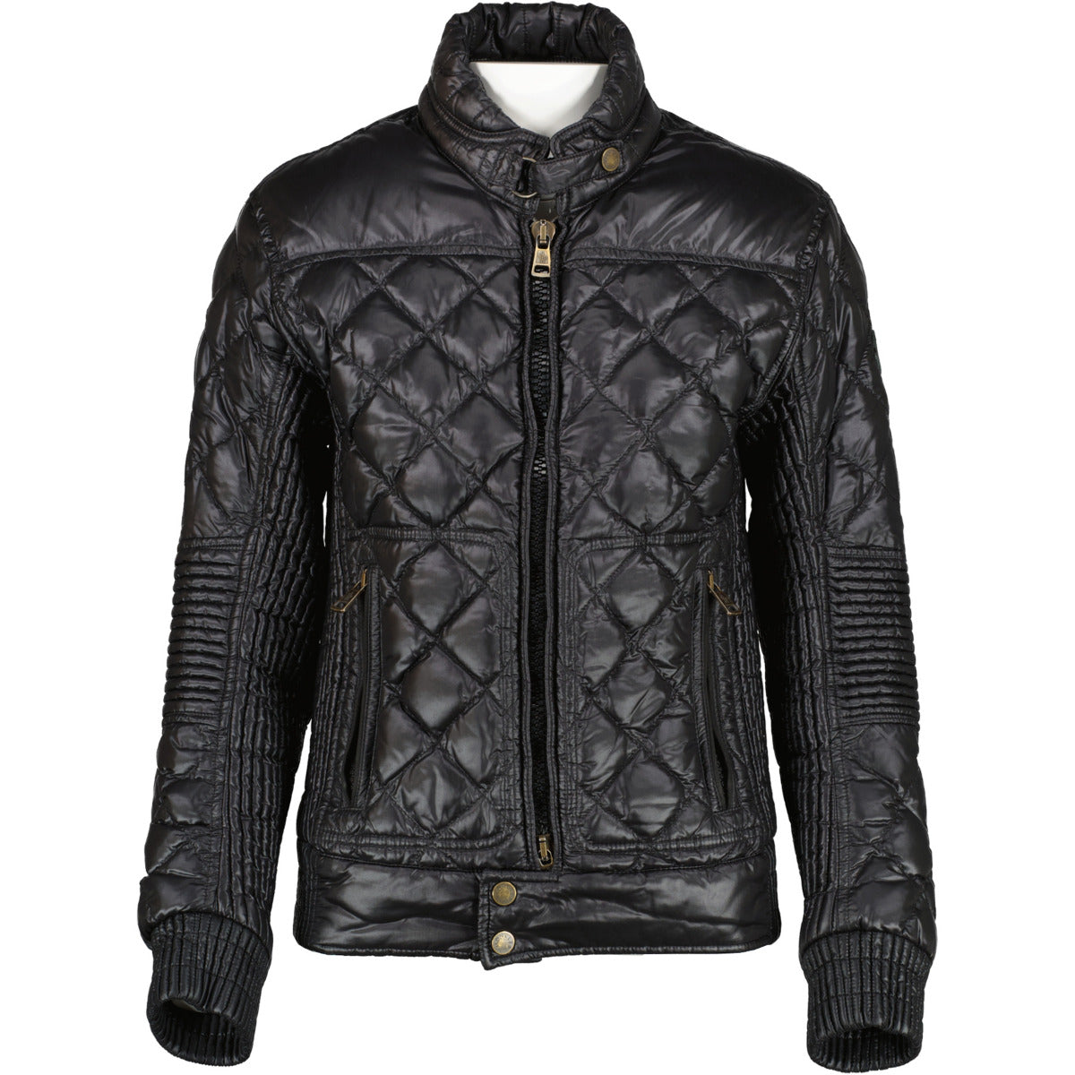 Moncler Black Quilted Zip Jacket for the best price at Labellov