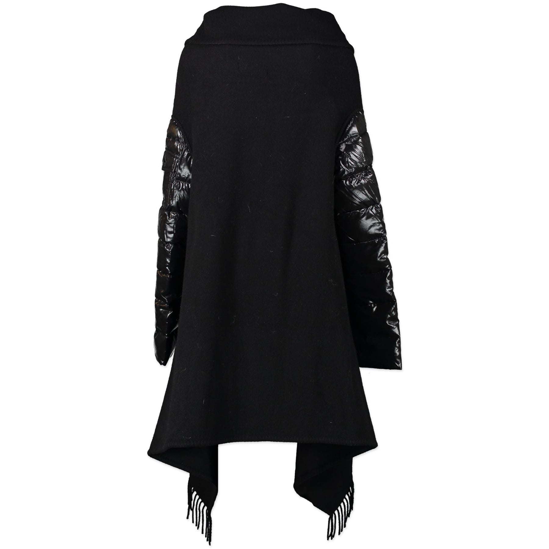 Authentic secondhand Moncler Black Mantella Cape Jacket designer clothing fashion luxury vintage webshop safe secure online shopping