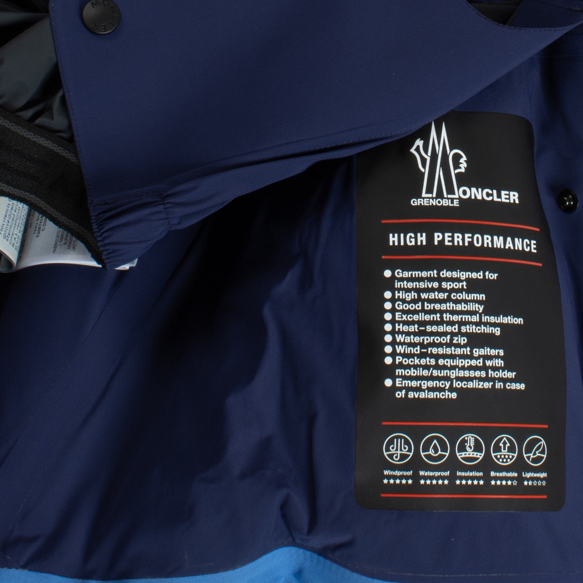shop 100% authentic second hand Moncler Blue Taku Giubbotto Grenoble Jacket - Size 3 on Labellov.com