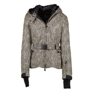 Moncler Grenobles Bauges Coated Tweed Ski Jacket
