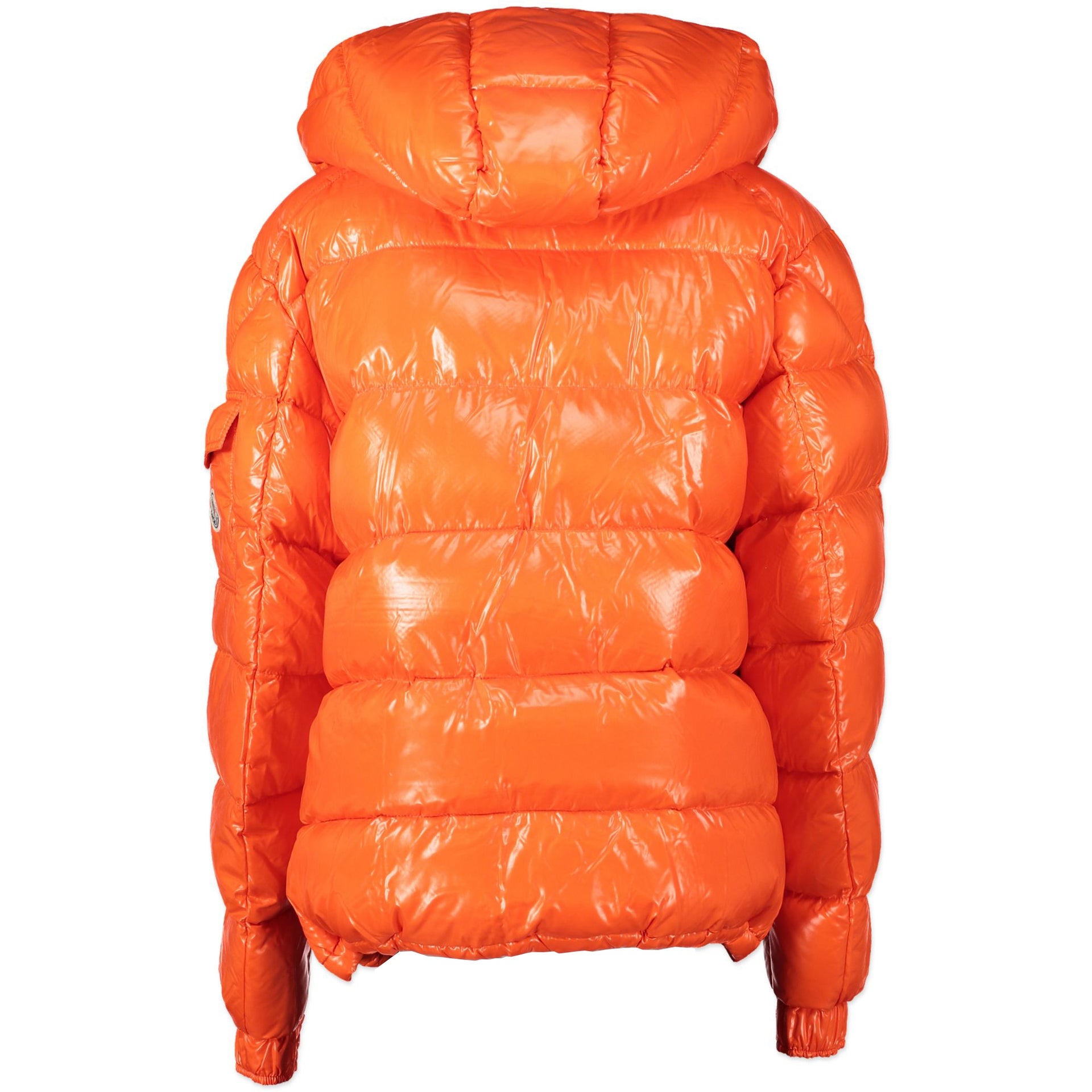 Moncler Orange Puffer Jacket - Size 2 - pour le meilleur prix chez Labellov