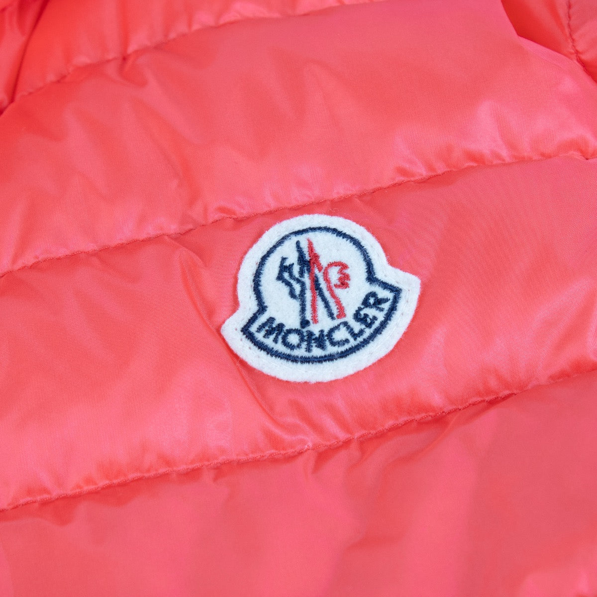shop 100% authentic second hand Moncler Pink Sleeveless Lightweight Down Gillet - Size 3 on Labellov.com