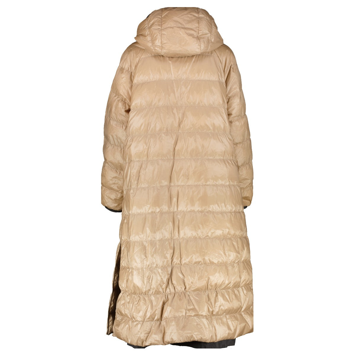 Moncler Nadire Anthracite/Gold Reversible Coat - Size 14