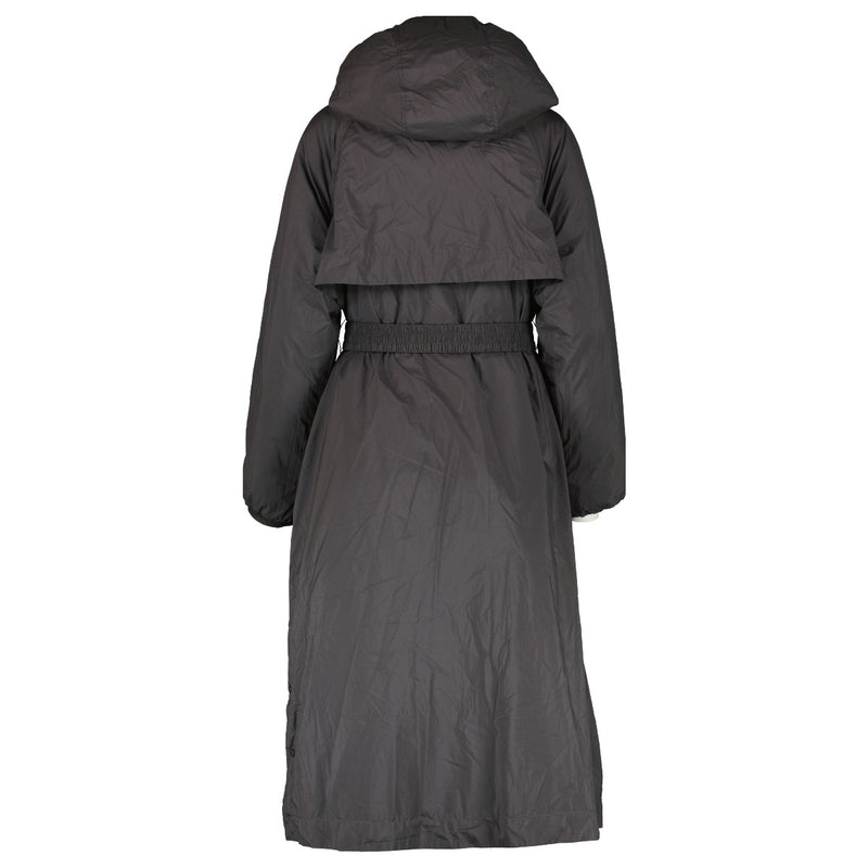 Moncler Nadire Anthracite/Gold Reversible Coat - Size 14