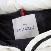shop 100% authentic second hand Moncler Pearly White Down Jacket - Size 3 on Labellov.com