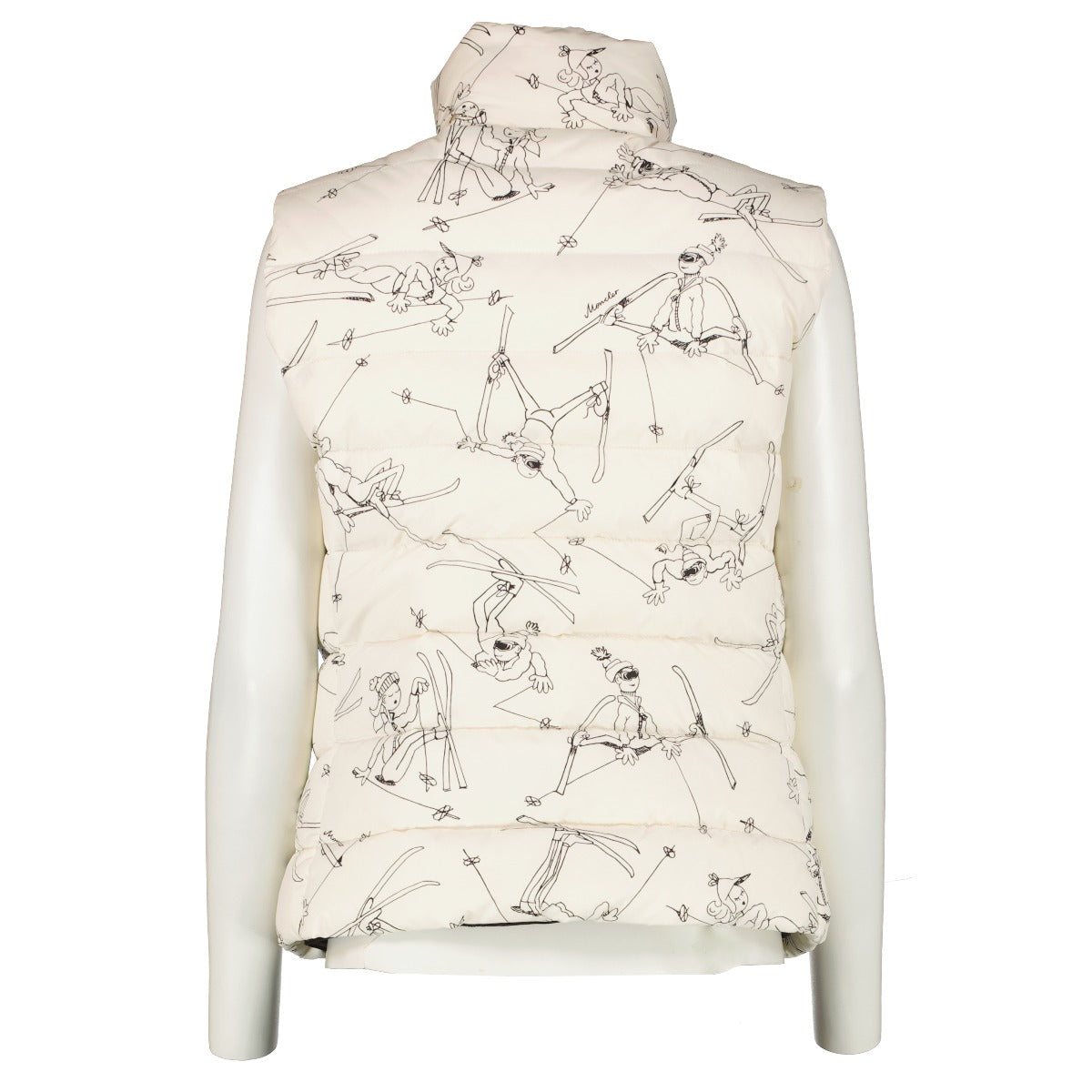 Moncler Soulan Gilet sans manches en duvet blanc imprimé - Taille 2