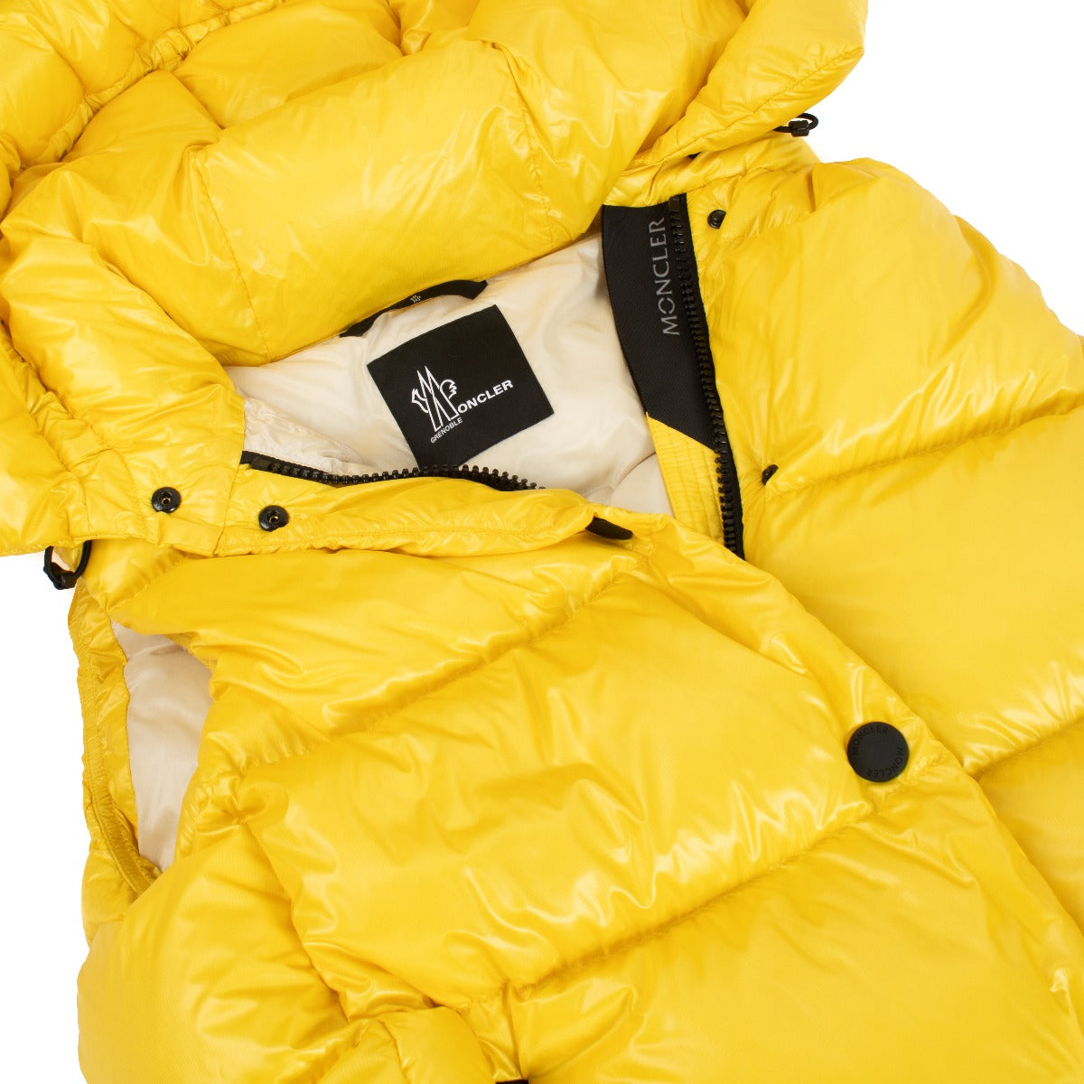 Moncler Grenoble Geel Resy Donsgilet - Maat 3