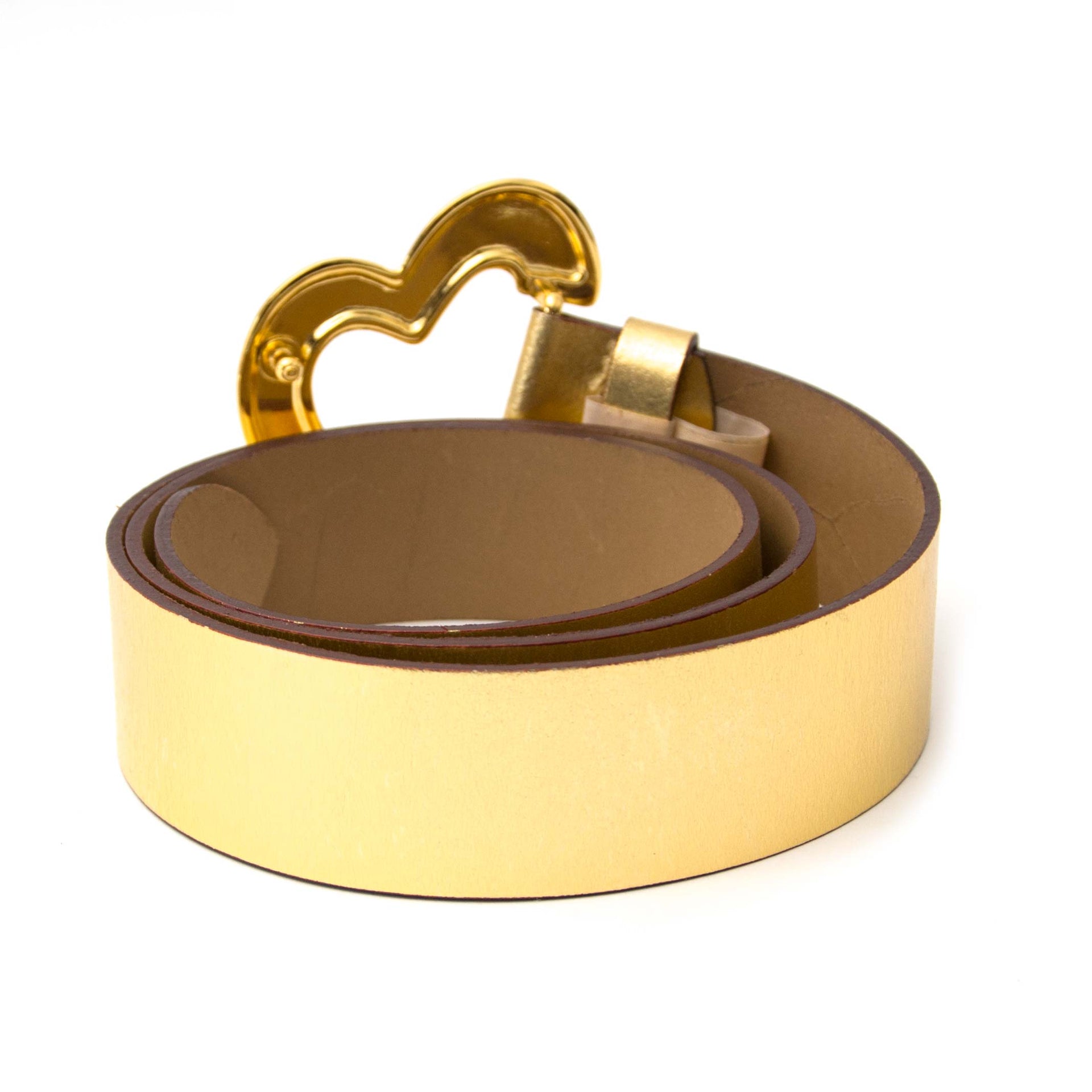 shop safe online at the cups Moschino Gold Heart Belt