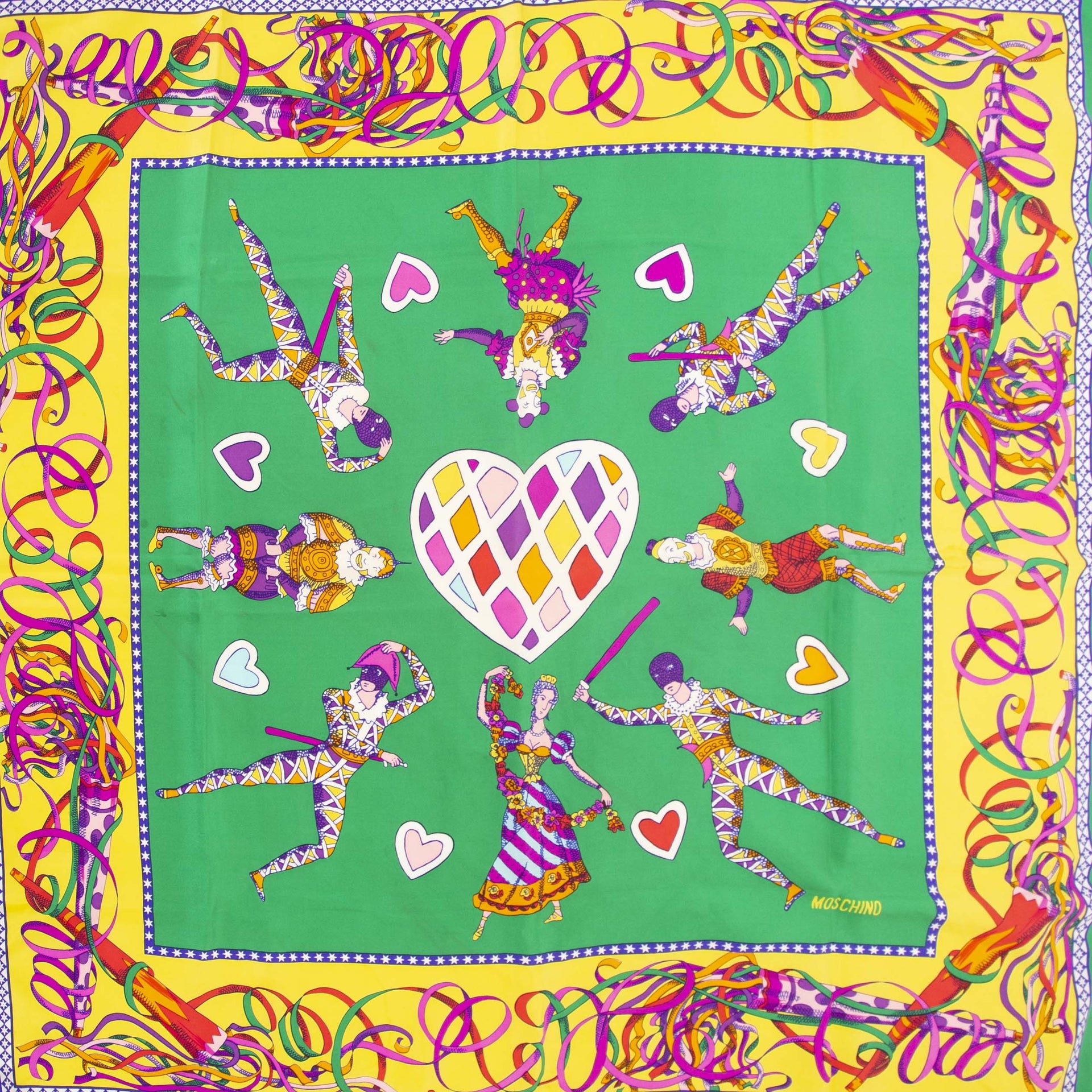 Authentieke tweedehands Moschino printed scarf shop online LabelLOV