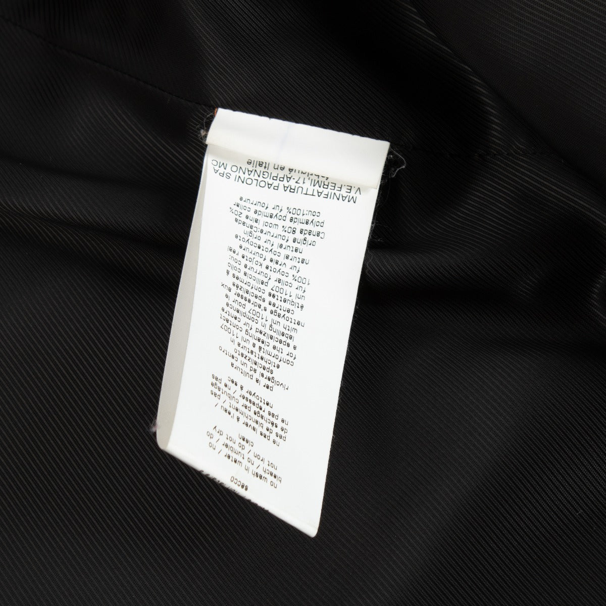 Manteau MSGM orange bordé de fourrure