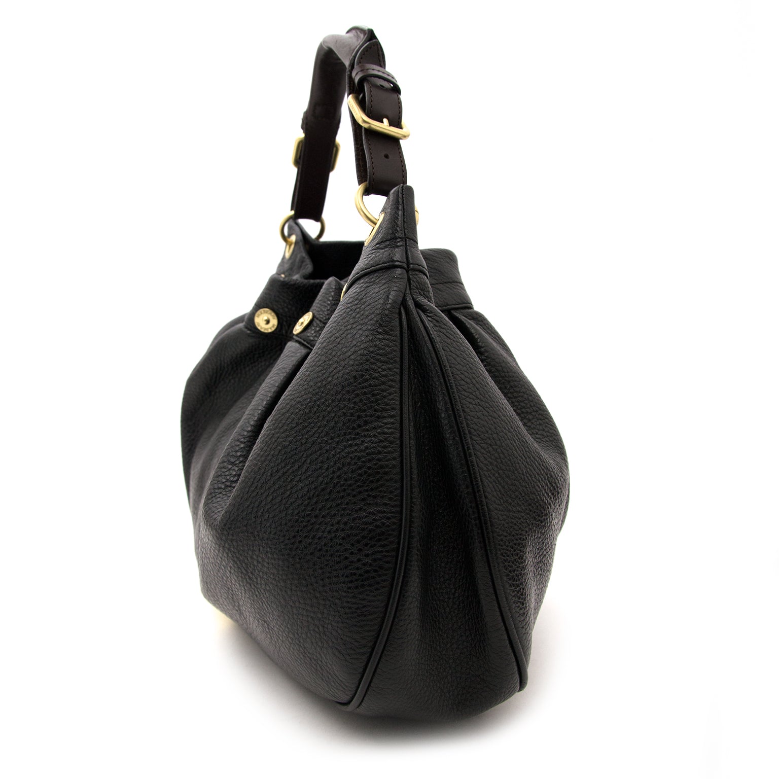 Mulberry Zwarte Lederen Mitzy Handtas nu online op labellov.com tegen de beste prijs.
