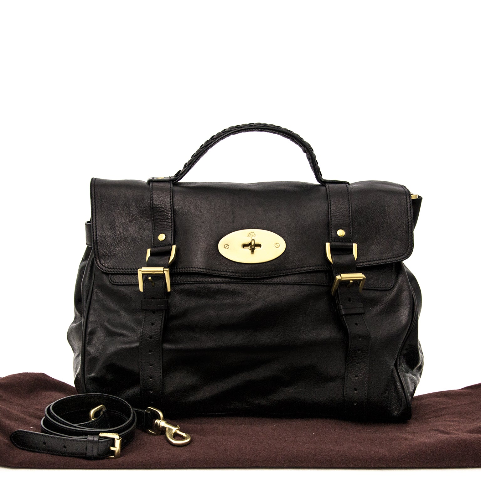 Acheter un authentique Mulberry Black Alexa Satchel en ligne