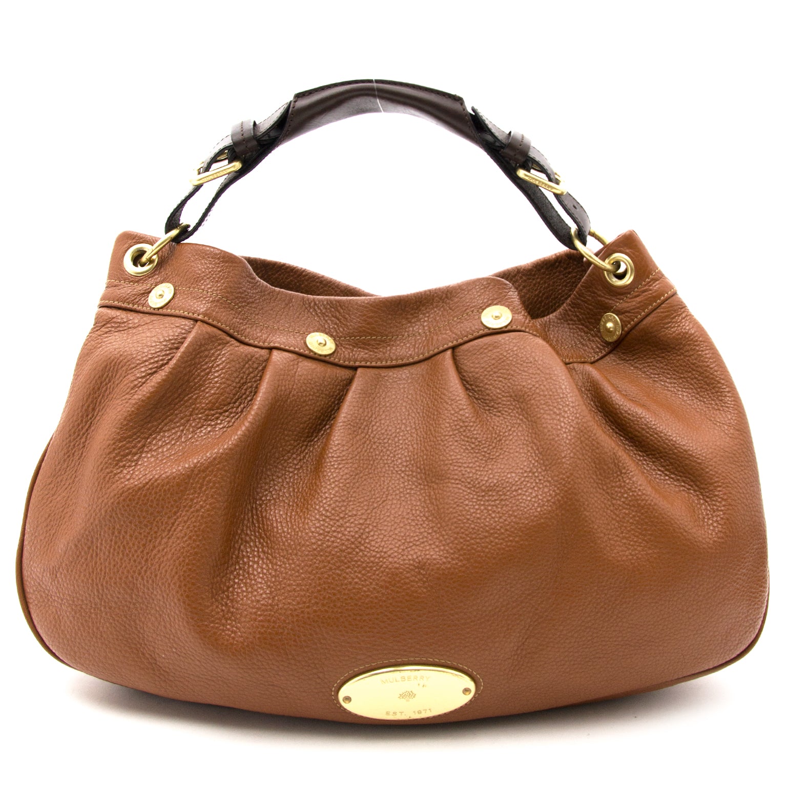 Mulberry Camel Leather Mitzy Top Handle Bag now online at labellov.com at the best price.