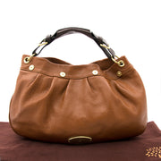 Mulberry Camel Lederen Mitzy Handtas nu online op labellov.com tegen de beste prijs.