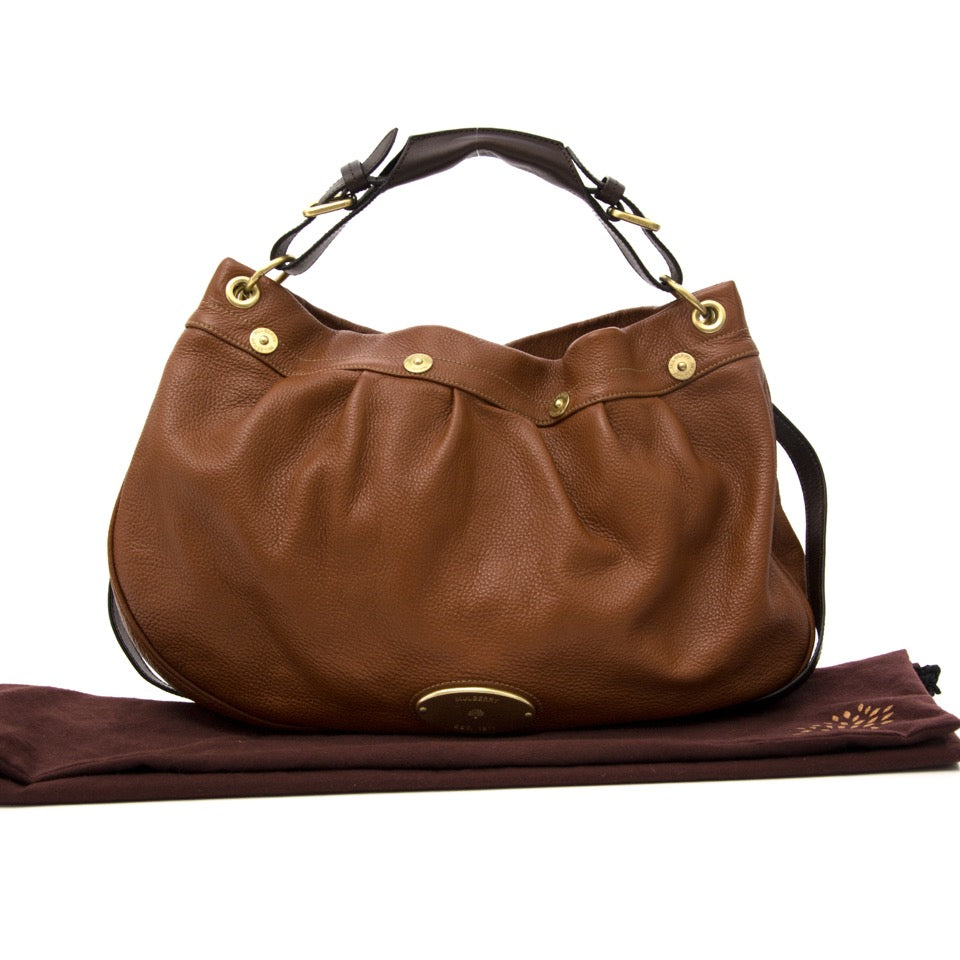 Op zoek naar een designer handtas? Mulberry Oak Mitzy Hobo bij Labellov Antwerpen