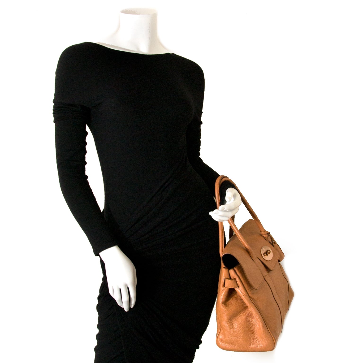Mulberry Bayswater Chestnut Leather Bag