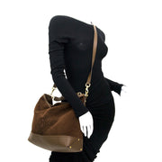 Mulberry Brown Suede Bag for sale online for the best price at Labellov Antwerp Vintage