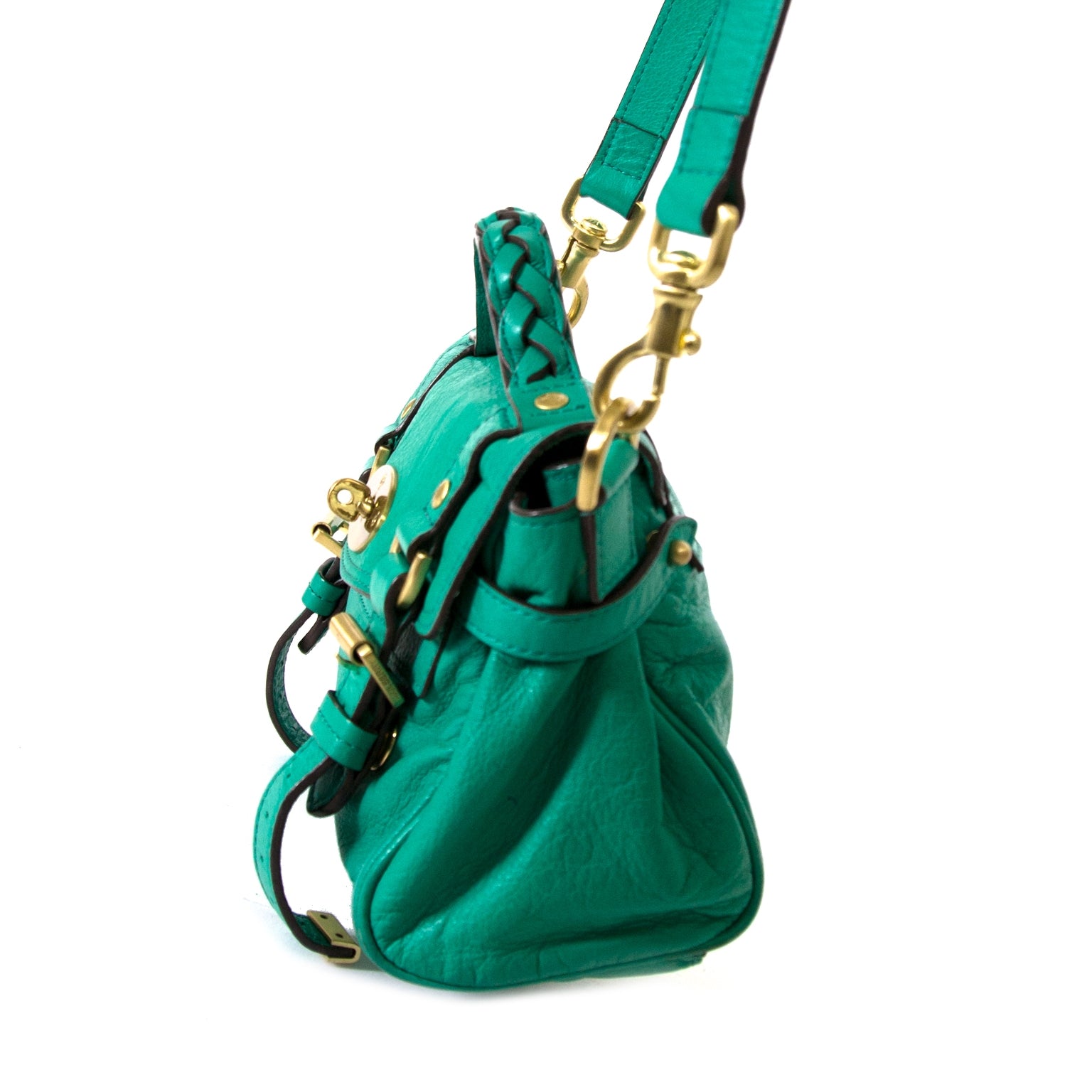 mulberry alexa green leather cross body bag now for sale at labellov vintage fashion webshop belgium