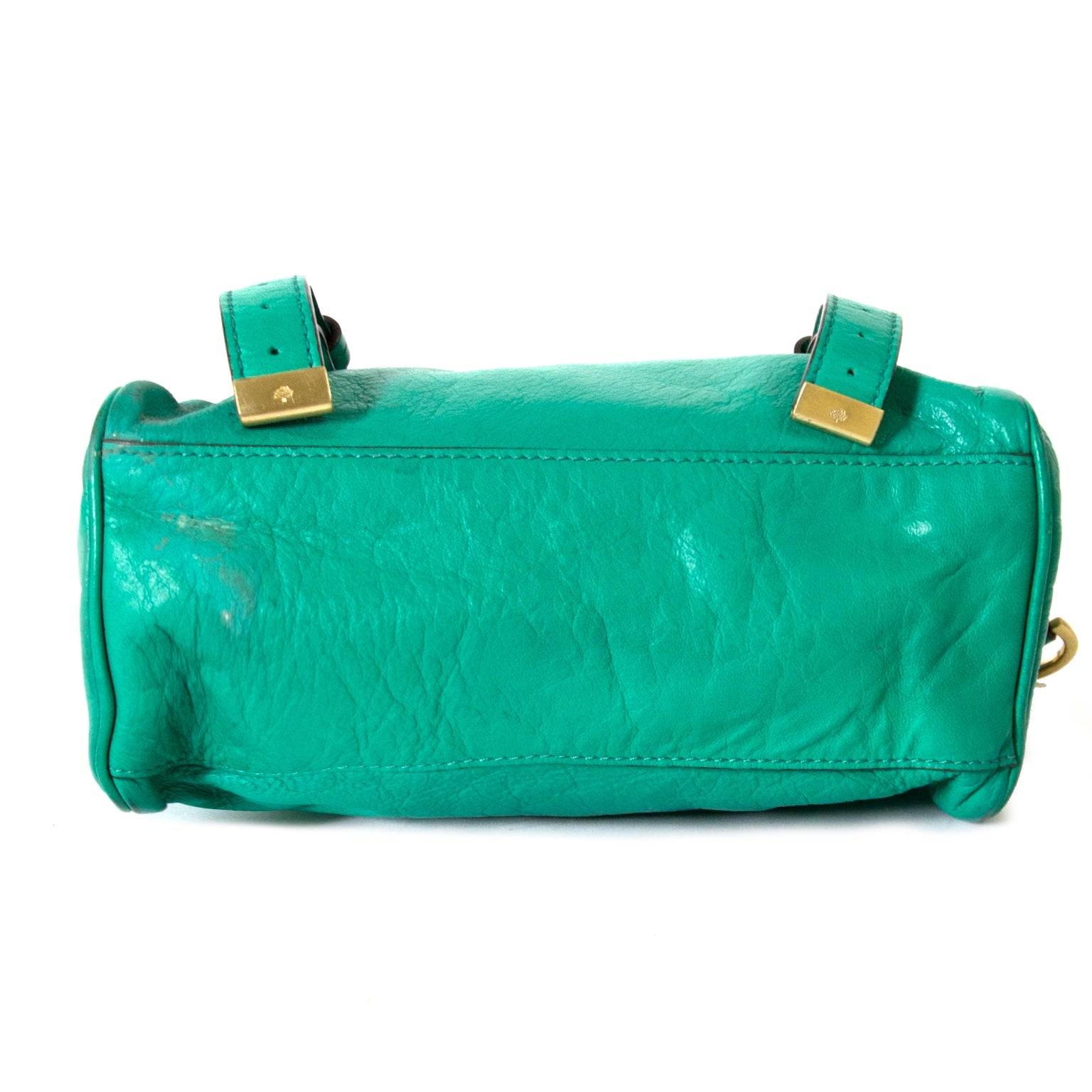 mulberry alexa green leather cross body bag now for sale at labellov vintage fashion webshop belgium