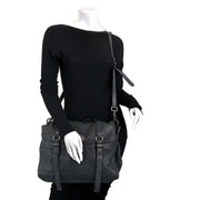 mulberry alexa oversized shiny grey shoulder bag now for sale at labellov vintage fashion webshop belgium