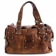 Buy an authentic second hand Mulberry Brown Python Shoulder Bag in very good condition at Labellov