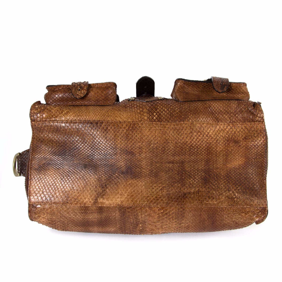 Buy an authentic second hand Mulberry Brown Python Shoulder Bag in very good condition at Labellov