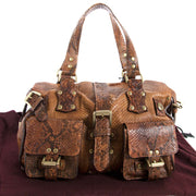 mulberry brown python roxanne bag now for sale at labellov vintage fashion webshop belgium