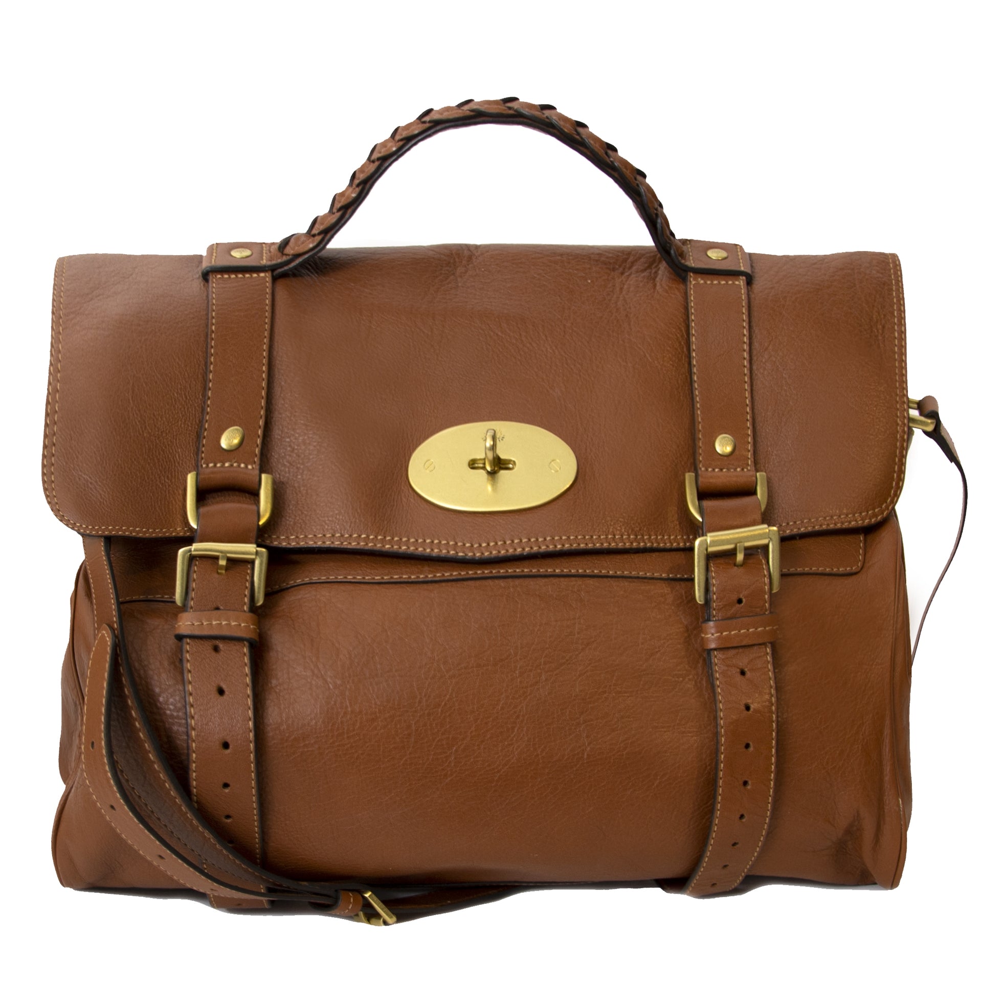 Mulberry Cognac Bayswater Bag for the best pice at Labellov