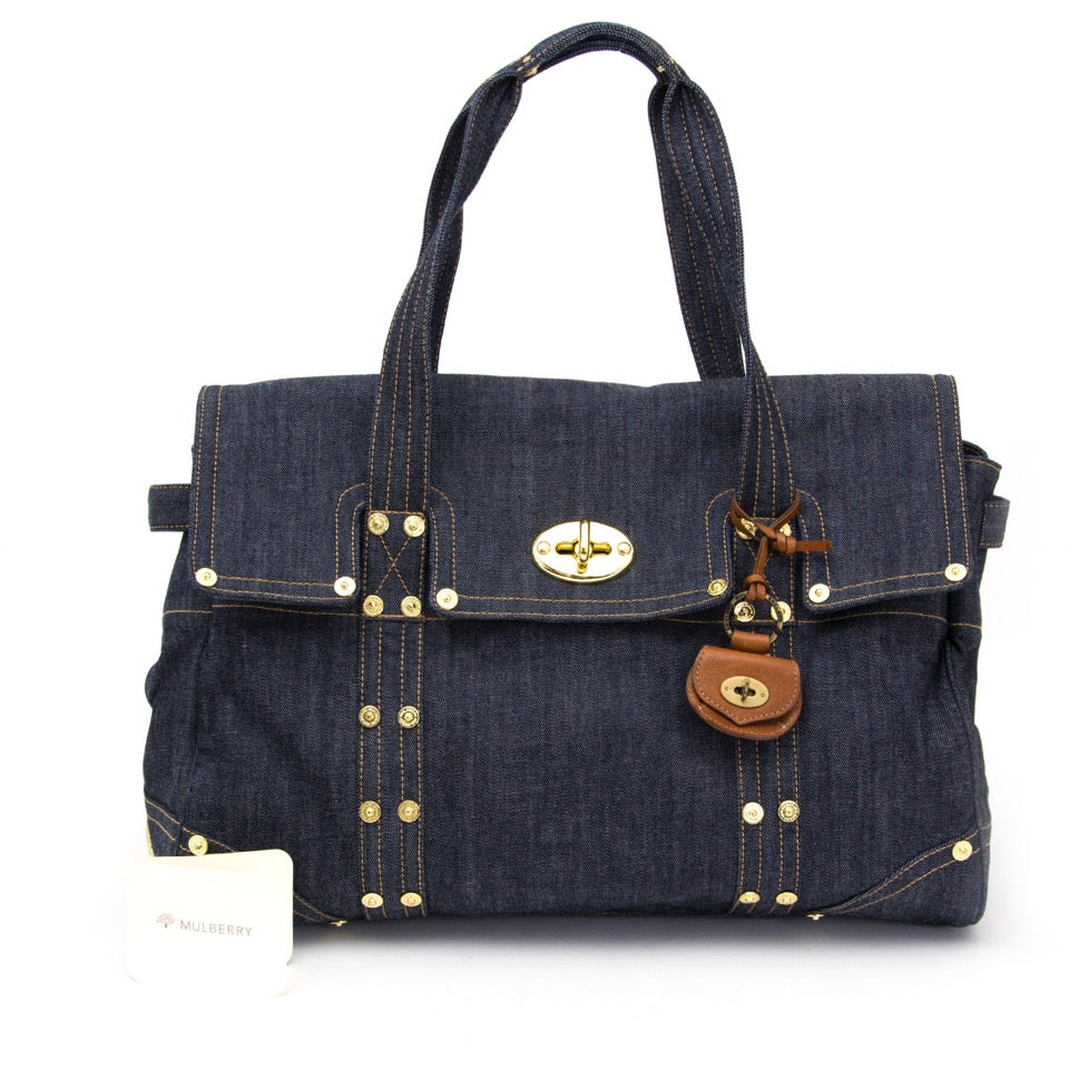 koop veilig aan de beste prijs Mulberry Denim Bayswater Shopping Bag tweedehands shopper