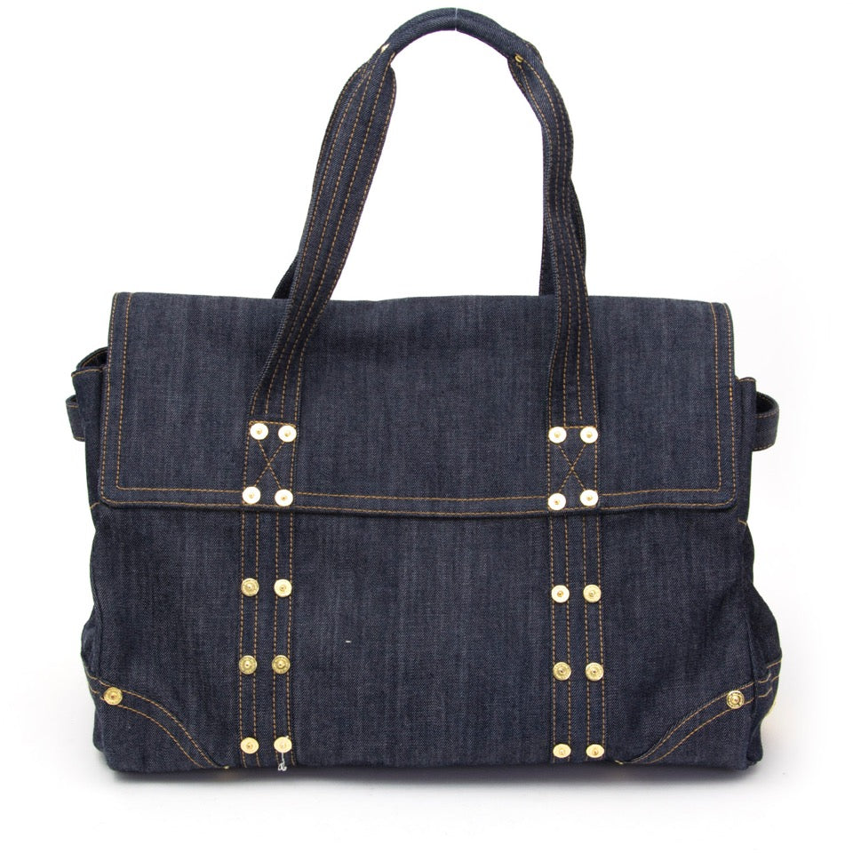 koop veilig online aan de beste prijs Mulberry Denim Bayswater Shopping Bag net als nieuw