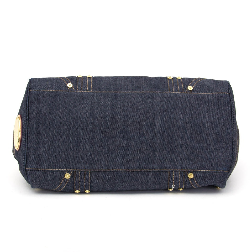 acheter en ligne comme neuf sac a main Mulberry Denim Bayswater Shopping Bag