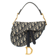 Shop 100% authentic Christian Dior Blue Oblique Mini Saddle Bag at Labellov.com.