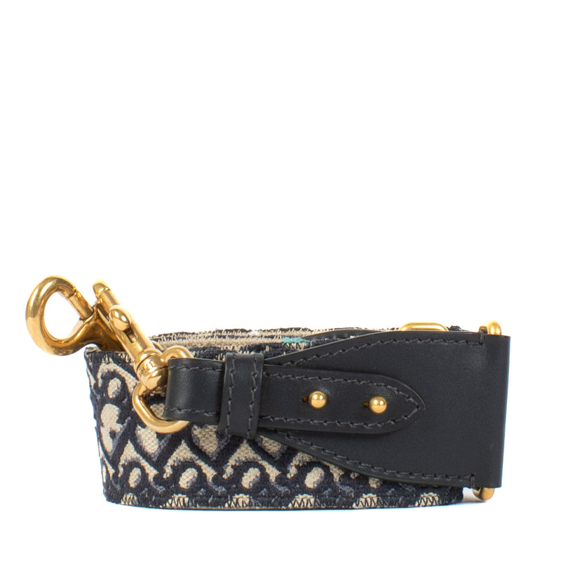 Shop 100% authentic Christian Dior Blue Oblique Bag Strap at Labellov.com.