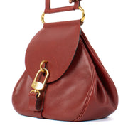 Shop 100% authentic Delvaux Red Cerceau Shoulder Bag at Labellov.com.